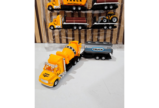 JUEGO DE 3 CAMIONES DE CARGA MOD# 9912-60 Y 9915-60