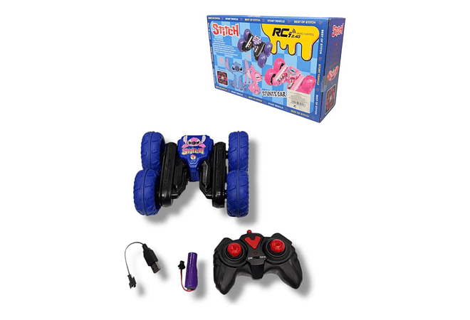 CARRITO CON CONTROL REMOTO DISEÑO STITCH MOD# 6650-1  🎮