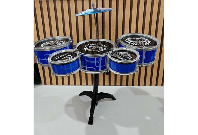 BATERÍA MÚSICAL AZUL O ROJO MOD# VR-PAA1007