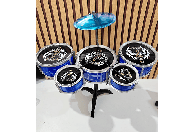 BATERÍA MÚSICAL AZUL O ROJO MOD# VR-PAA1007