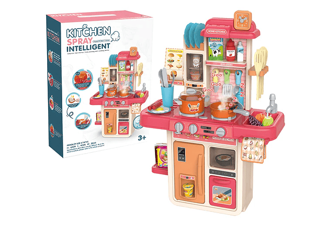 COCINA DE JUGUETE  REALISTA CON ACCESORIOS, LUZ Y SONIDO ROAST CHICKEN MOD#gts630