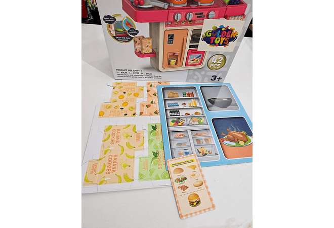 COCINA DE JUGUETE  REALISTA CON ACCESORIOS, LUZ Y SONIDO ROAST CHICKEN MOD#gts630