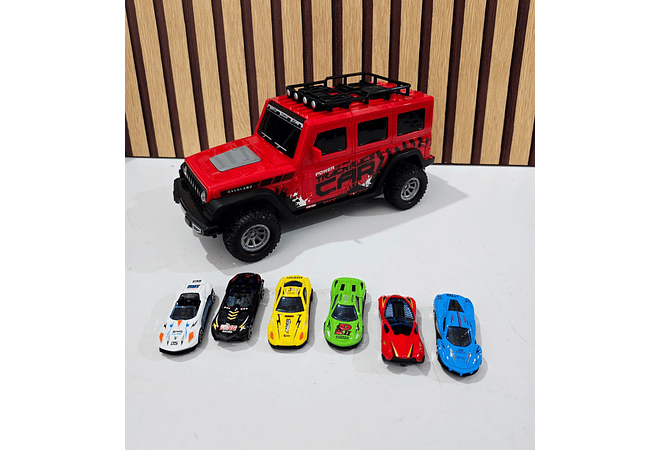 CAMIONETA CONVERTIBLE CON SONIDO/PISTA MOD# MH-639