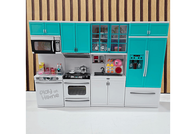 COCINA INTEGRAL PARA NIÑAS MOD# GTS572 (blanco verde)