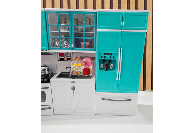 COCINA INTEGRAL PARA NIÑAS MOD# GTS572 (blanco verde)