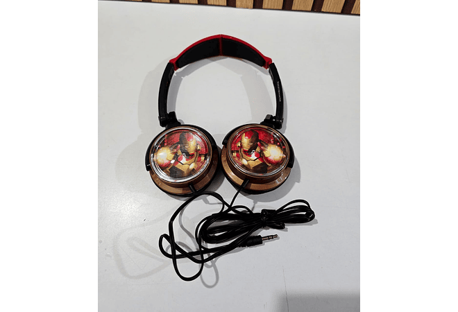 AUDÍFONOS TIPO DIADEMA IRON MAN O DRA JUGUETES MOD# SKRDJ-IRON3 Y SK30324🎧