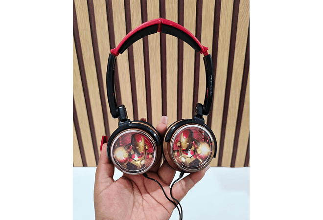 AUDÍFONOS TIPO DIADEMA IRON MAN O DRA JUGUETES MOD# SKRDJ-IRON3 Y SK30324🎧