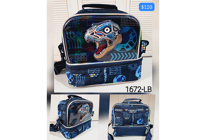 LONCHERA  TERMICA NIÑOS ORIGINAL GOLDEN VARIOS MODELOS  #1670-LB 1671-LB 1673-LB GK-O63 137-LB