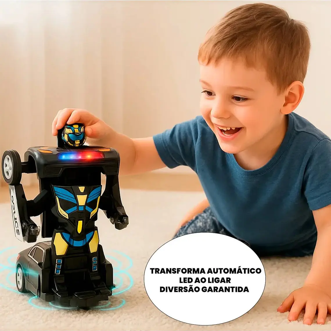 COCHE TRANSFORMERS DE POLICÍA MOD# KJ213124 🚔 1