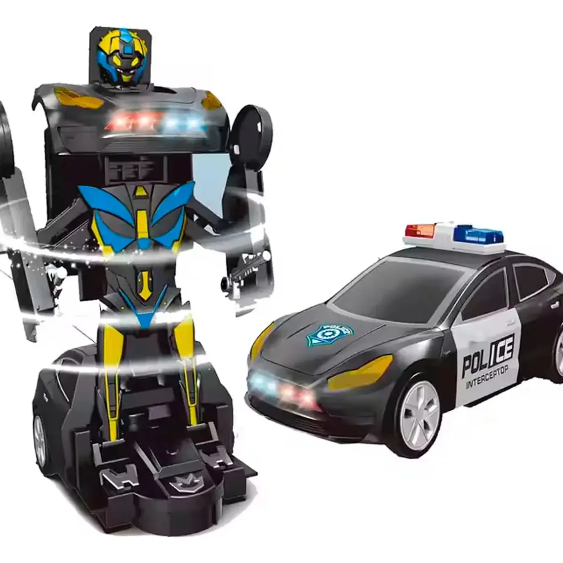 COCHE TRANSFORMERS DE POLICÍA MOD# KJ213124 🚔 3