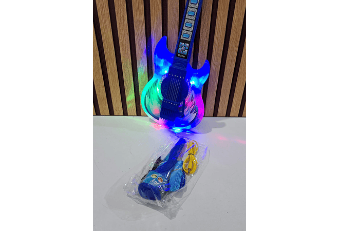 GUITARRA ELÉCTRICA CON SONIDO + MICRÓFONO PARA NIÑ@S MOD# KH262063  🎸 🎤