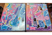 GUITARRA ELÉCTRICA CON SONIDO + MICRÓFONO PARA NIÑ@S MOD# KH262063  🎸 🎤
