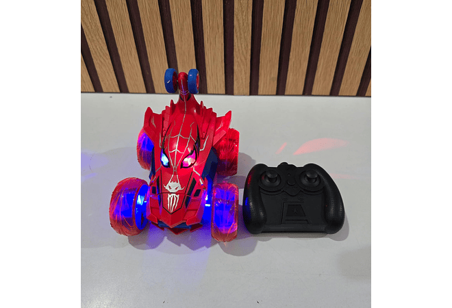 CARRO ACROBÁTICO DISEÑO SPIDERMAN CON CONTROL REMOTO MOD# KQ224053