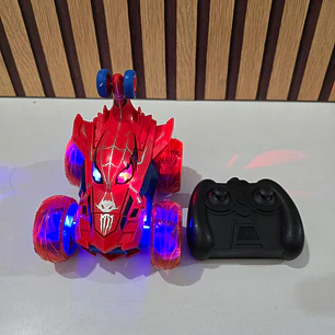 CARRO ACROBÁTICO DISEÑO SPIDERMAN CON CONTROL REMOTO MOD# KQ224053