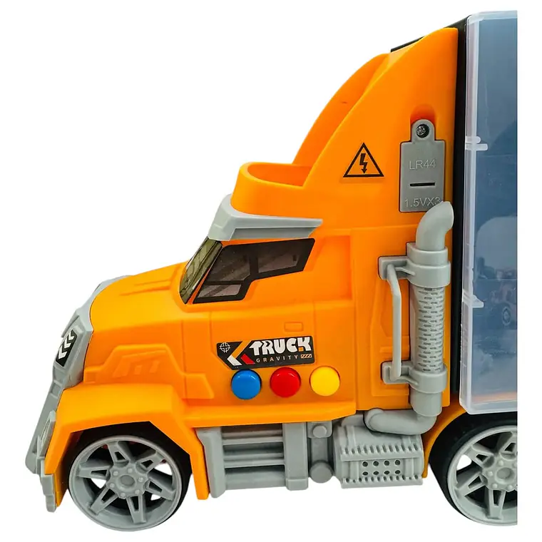 JUGUETE TRAILER CON CARRITOS DE CONSTRUCCIÓN (CON MÚSICA)MOD# TN-12708B🚛- 5