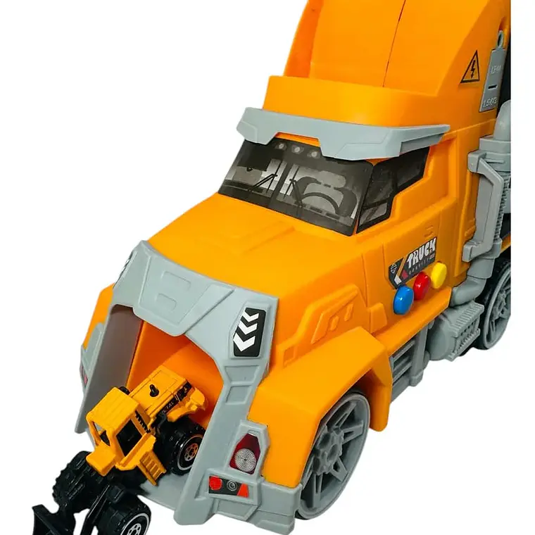 JUGUETE TRAILER CON CARRITOS DE CONSTRUCCIÓN (CON MÚSICA)MOD# TN-12708B🚛- 6