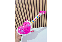 GUITARRA PARA NIÑA CON SONIDO DISEÑO CORAZÓN MOD# KX264089❤️ 🎸