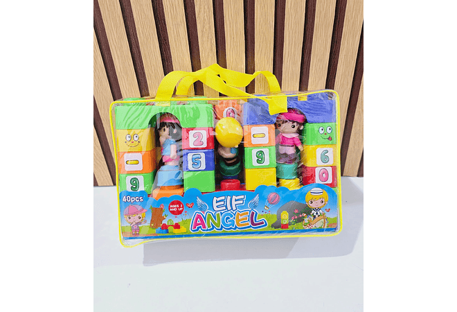 MALETA CON 40 BLOQUES DE CONSTRUCCIÓN MOD# GC3310