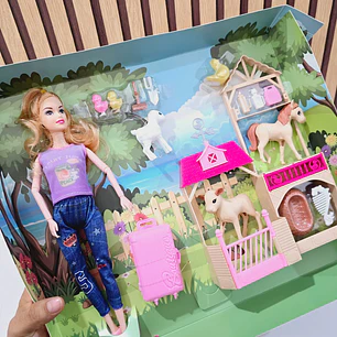 MUÑECA BARBIE VAQUERA AL AZAR MOD# KY244175