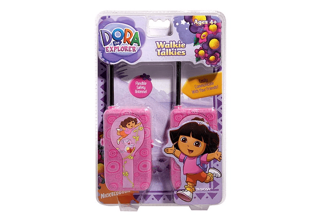 DUO DE RADIOS TRANSMISORES ORIGINAL DISEÑO DORA LA EXPLORADORA MOD# 13067