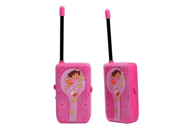 DUO DE RADIOS TRANSMISORES ORIGINAL DISEÑO DORA LA EXPLORADORA MOD# 13067