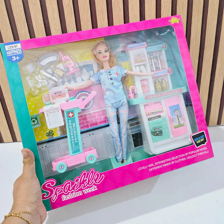 MUÑECA BARBIE ENFERMERA AL AZAR MOD# KY244174 1