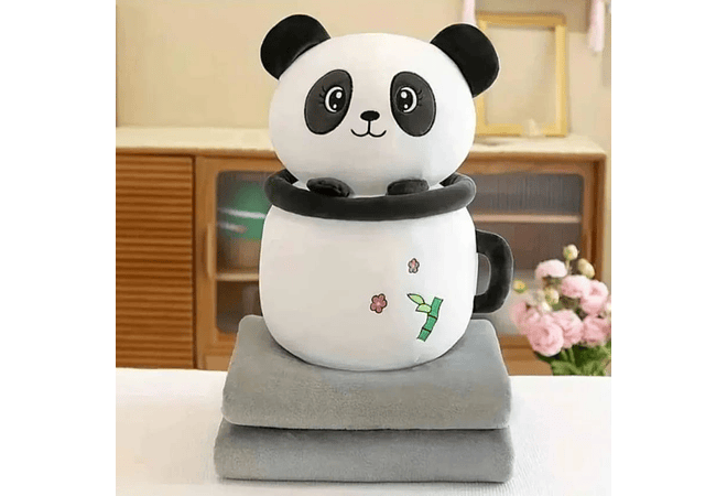 PELUCHE CON FRAZADA DISEÑO ANIMALITOS EN TACITA MOD# 023 🥰