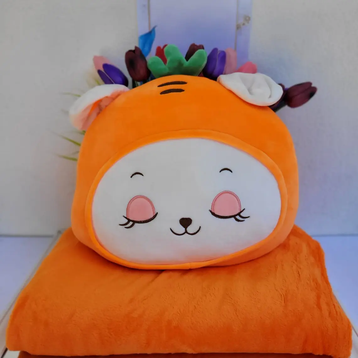 ALMOHADA KAWAII CON FRAZADA, ANIMALITOS MOD# 021 5