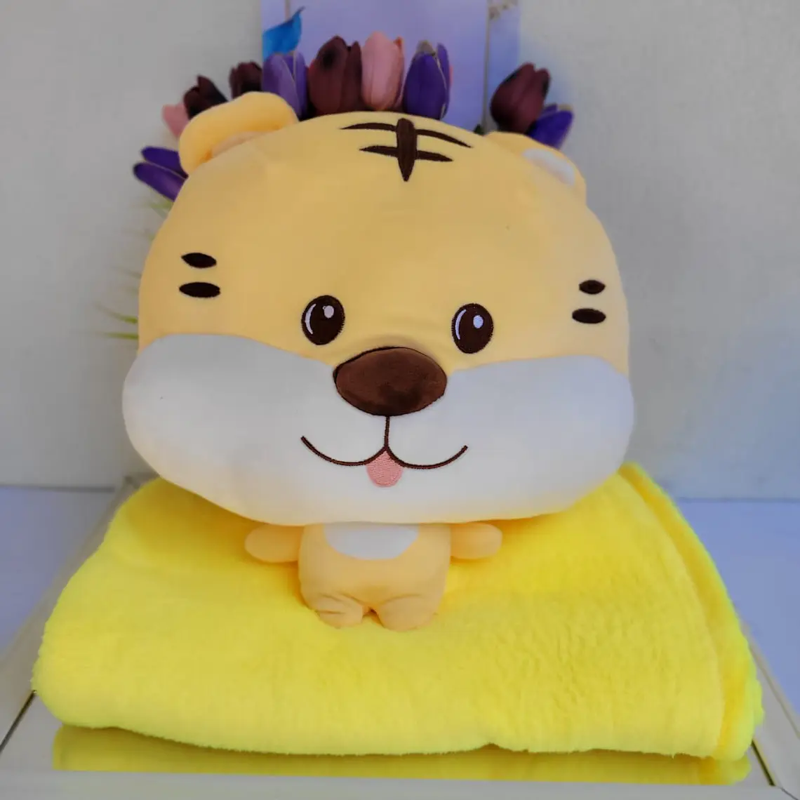 ALMOHADA KAWAII CON FRAZADA, ANIMALITOS MOD# 021 6