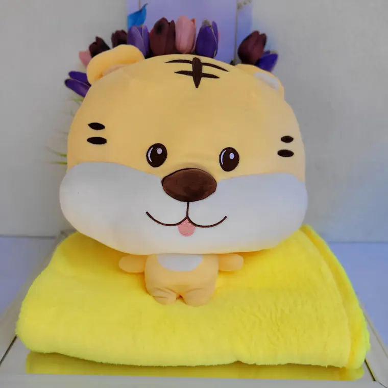 ALMOHADA KAWAII CON FRAZADA, ANIMALITOS MOD# 021 6