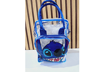 BOLSO/TRANSPARENTE DISEÑO STITCH CON LUZ LED MOD# 022