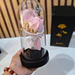 🌻CÚPULA CON ROSA ETERNA DE JABÓN Y LUZ LED MOD# 182 (cajita negra) - Miniatura 6