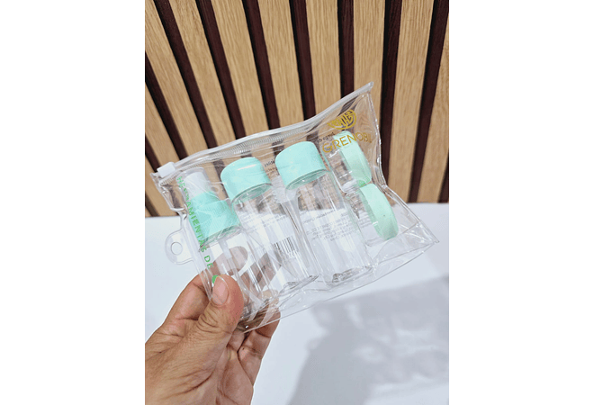 SET DE 5 FRASQUITOS PARA VIAJE MOD# N106