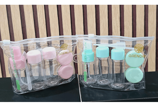 SET DE 5 FRASQUITOS PARA VIAJE MOD# N106