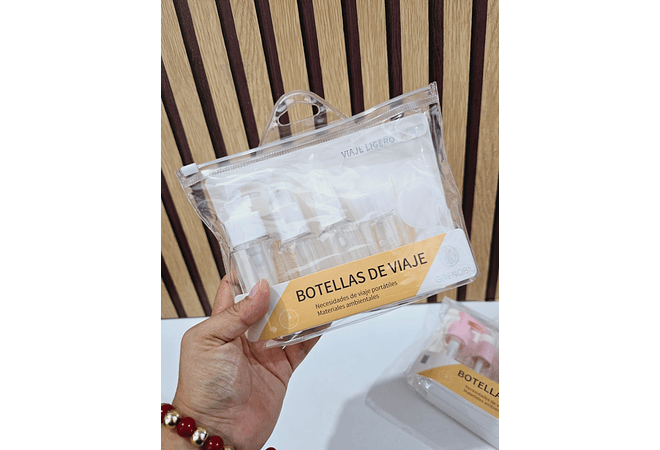 SET DE 5 FRASQUITOS PARA VIAJE MOD# N112