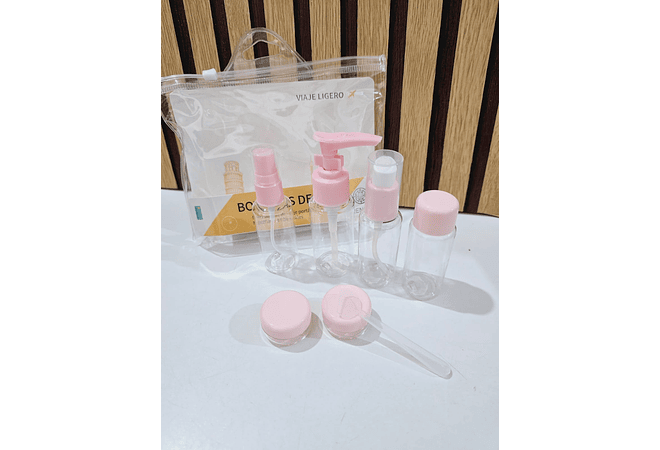 SET DE 5 FRASQUITOS PARA VIAJE MOD# N112