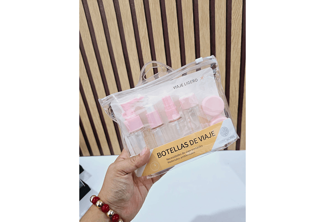 SET DE 5 FRASQUITOS PARA VIAJE MOD# N112