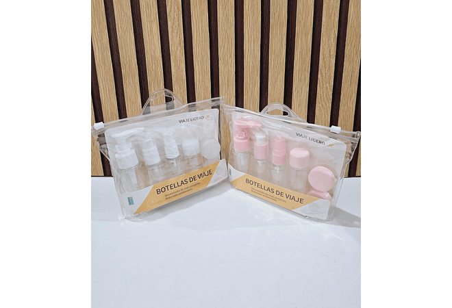 SET DE 5 FRASQUITOS PARA VIAJE MOD# N112