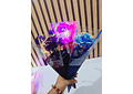 🌻PAQ DE 3 ROSAS ETERNAS CON LUZ LED COLORES TORNASOL MOD# 183 (AL AZAR)🌹