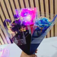 🌻PAQ DE 3 ROSAS ETERNAS CON LUZ LED COLORES TORNASOL MOD# 183 (AL AZAR)🌹 - Miniatura 8