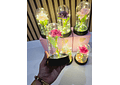 🪷CUPULA DE PLÁSTICO CON ROSA Y LUZ LED ETERNA MOD# 7011