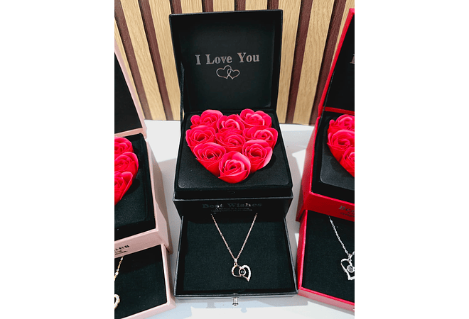 CAJITA/ALHAJERO CON ROSAS DE JABON MOD# 718🧼🫧