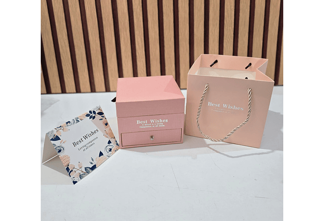 CAJITA/ALHAJERO CON ROSAS DE JABON MOD# 718🧼🫧