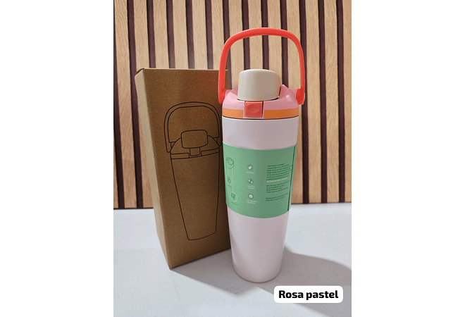 VASO TÉRMICO CON ASA DE MANO DE 890ML(CAJITA CAFÉ )MOD# 25 termo 100