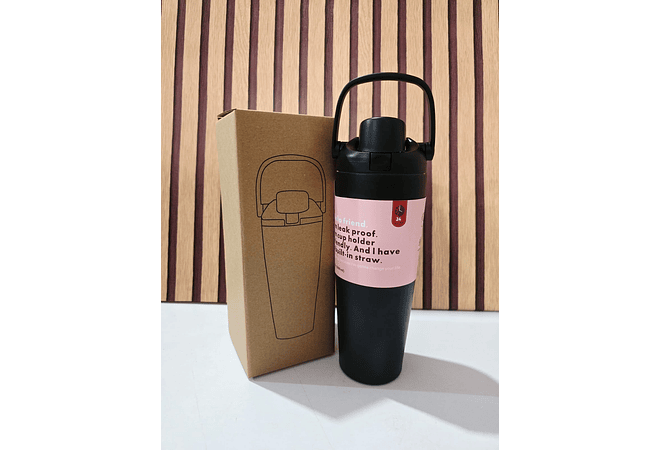 VASO TÉRMICO CON ASA DE MANO DE 890ML(CAJITA CAFÉ )MOD# 25 termo 100