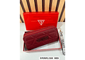 CARTERA PARA DAMA DOBLE CIERRE IMITACIÓN GUESS CAJITA ROJA MOD# GQ-117