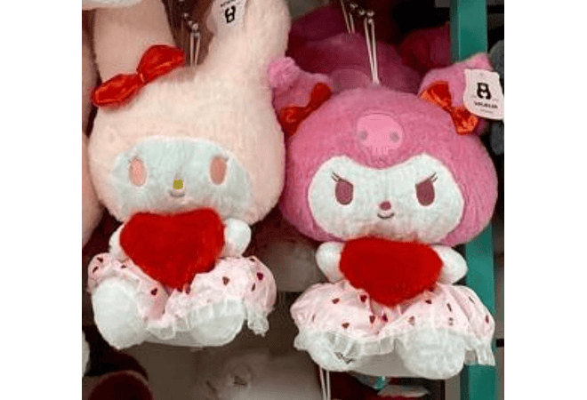 PELUCHE KUROMI / MÉLODI CON CORAZÓN MODEL #PPXT-6281