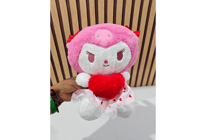 PELUCHE KUROMI / MÉLODI CON CORAZÓN MODEL #PPXT-6281
