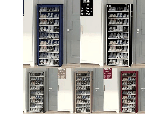 ORGANIZADOR  PARA ZAPATOS 9 NIVELES CON FORRO MOD# ZTA66