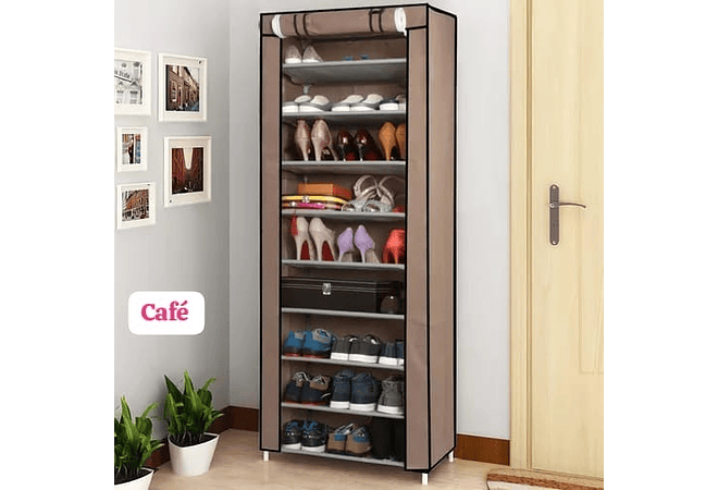 ORGANIZADOR  PARA ZAPATOS 9 NIVELES CON FORRO MOD# ZTA66